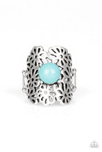 Load image into Gallery viewer, Flower Shower Paparazzi Ring - Blue
