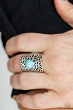 Load image into Gallery viewer, Flower Shower Paparazzi Ring - Blue
