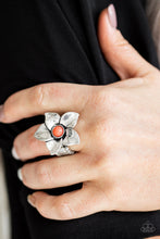 Load image into Gallery viewer, Ask For Flowers Paparazzi Ring - Orange - Coral
