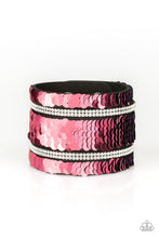 Load image into Gallery viewer, MERMAID Service Paparazzi Flip Sequin Bracelet - Pink - Blue
