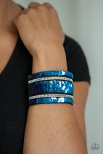 Load image into Gallery viewer, MERMAID Service Paparazzi Flip Sequin Bracelet - Pink - Blue
