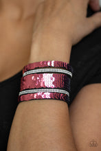 Load image into Gallery viewer, MERMAID Service Paparazzi Flip Sequin Bracelet - Pink - Blue
