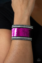 Load image into Gallery viewer, Paparazzi ♥ MERMAIDS Have More Fun - Pink - Black ♥ Urban Bracelet
