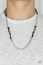 Load image into Gallery viewer, Paparazzi ♥ Rural Renegade - Black ♥ Men's Necklace
