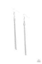Load image into Gallery viewer, Shimmery Streamers Paparazzi Earring - Silver

