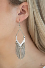 Load image into Gallery viewer, Paparazzi ♥ Unchained Fashion - Silver ♥ Earrings
