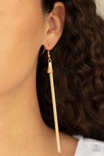Load image into Gallery viewer, Shimmery Streamers Paparazzi Earring - Gold
