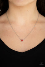 Load image into Gallery viewer, Heartbeat Bling Paparazzi Necklace - Red
