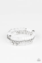 Load image into Gallery viewer, Sugary Shimmer Paparazzi Bracelet - White
