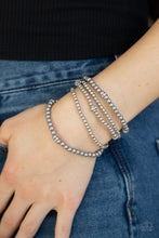 Load image into Gallery viewer, Fiercely Frosted Paparazzi Bracelet  - Silver
