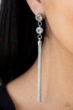 Load image into Gallery viewer, Tassel Twinkle Paparazzi Earring - White
