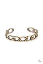 Load image into Gallery viewer, Paparazzi ♥ LINK Tank - Brass ♥ Cuff Bracelet
