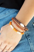 Load image into Gallery viewer, Beach Bounty Paparazzi Urban Shell Bracelet- Orange
