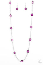 Load image into Gallery viewer, Glassy Glamorous Paparazzi Necklace - Purple
