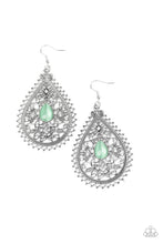 Load image into Gallery viewer, Eden Glow Paparazzi Earring - Green - Moonstone
