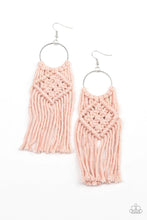 Load image into Gallery viewer, Paparazzi ♥ Macrame Rainbow - Pink ♥ Earrings
