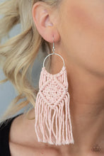 Load image into Gallery viewer, Paparazzi ♥ Macrame Rainbow - Pink ♥ Earrings
