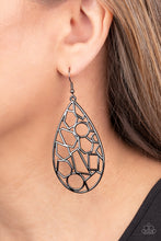 Load image into Gallery viewer, Reshaped Radiance Paparazzi Earring - Black - Gunmetal

