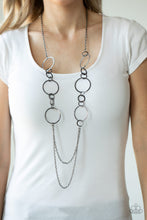 Load image into Gallery viewer, Basic Babe Paparazzi Necklace - Black Gunmetal
