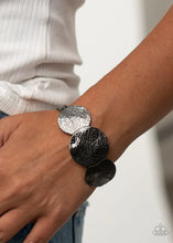 Load image into Gallery viewer, Paparazzi ♥ Urban Aftershock - Black - Gunmetal ♥ Cuff Bracelet
