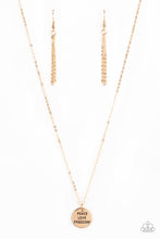 Load image into Gallery viewer, Freedom Isnt Free Paparazzi Necklace - Gold
