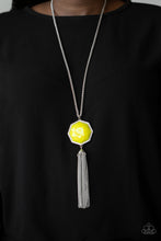 Load image into Gallery viewer, Prismatically Polygon Paparazzi Necklace - Neon Yellow
