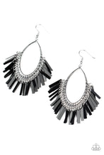 Load image into Gallery viewer, Paparazzi ♥ Fine-Tuned Machine - Black - Gunmetal ♥ Earrings
