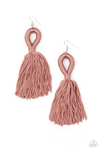 Load image into Gallery viewer, Tassels and Tiaras Paparazzi Earring - Pink
