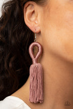 Load image into Gallery viewer, Tassels and Tiaras Paparazzi Earring - Pink
