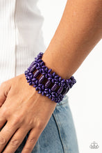 Load image into Gallery viewer, Fiji Flavor Paparazzi Wood Bracelet - Purple
