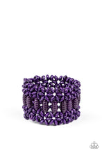 Load image into Gallery viewer, Fiji Flavor Paparazzi Wood Bracelet - Purple
