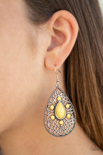 Load image into Gallery viewer, Modern Garden Paparazzi Earring - Yellow
