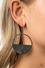 Load image into Gallery viewer, Reimagined Refinement Paparazzi Earring - Black Gunmetal
