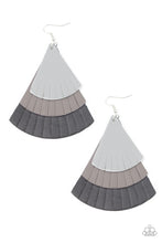 Load image into Gallery viewer, Huge Fanatic Paparazzi Leather Earring - Black
