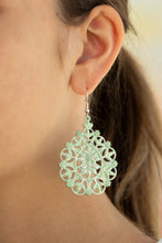 Load image into Gallery viewer, Floral Affair Paparazzi Earring - Green
