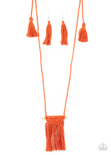 Load image into Gallery viewer, Between You and MACRAME Paparazzi Necklace - Orange
