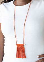 Load image into Gallery viewer, Between You and MACRAME Paparazzi Necklace - Orange
