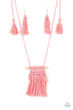 Load image into Gallery viewer, Between You and MACRAME Paparazzi Necklace - Pink
