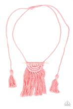 Load image into Gallery viewer, Between You and MACRAME Paparazzi Necklace - Pink
