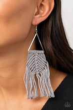 Load image into Gallery viewer, Macrame Jungle Paparazzi Earring - Silver
