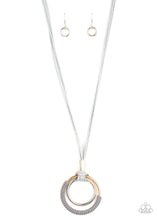 Load image into Gallery viewer, Elliptical Essence Paparazzi Necklace - Silver
