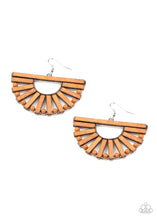 Load image into Gallery viewer, Wooden Wonderland Paparazzi Earring - Brown
