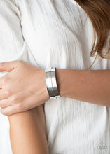 Load image into Gallery viewer, A HAUTE Number Paparazzi Cuff Bracelet  - Silver
