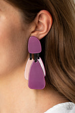 Load image into Gallery viewer, All FAUX One Paparazzi Acrylic Earring - Purple
