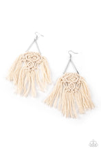 Load image into Gallery viewer, Modern Day Macrame Paparazzi Earring - White
