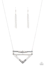Load image into Gallery viewer, Triangulated Twinkle Paparazzi Necklace - Silver
