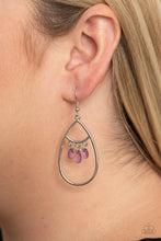Load image into Gallery viewer, Shimmer Advisory Paparazzi Earring - Purple
