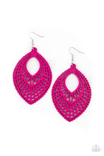 Load image into Gallery viewer, One Beach At A Time Paparazzi Wood Earring - Pink
