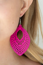 Load image into Gallery viewer, One Beach At A Time Paparazzi Wood Earring - Pink
