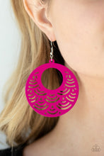 Load image into Gallery viewer, SEA Le Vie! Paparazzi Wood Earring - Pink
